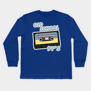 Old School 91`s Kids Long Sleeve T-Shirt